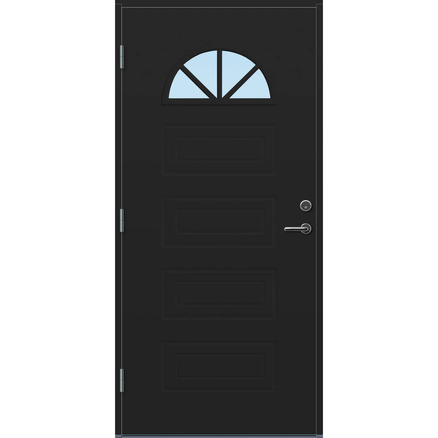 DØR YD FARSUND 9X21V DEMP SORT BxH: 90x210 cm - Venstre, NCS S-8500-N, Dempet Sort