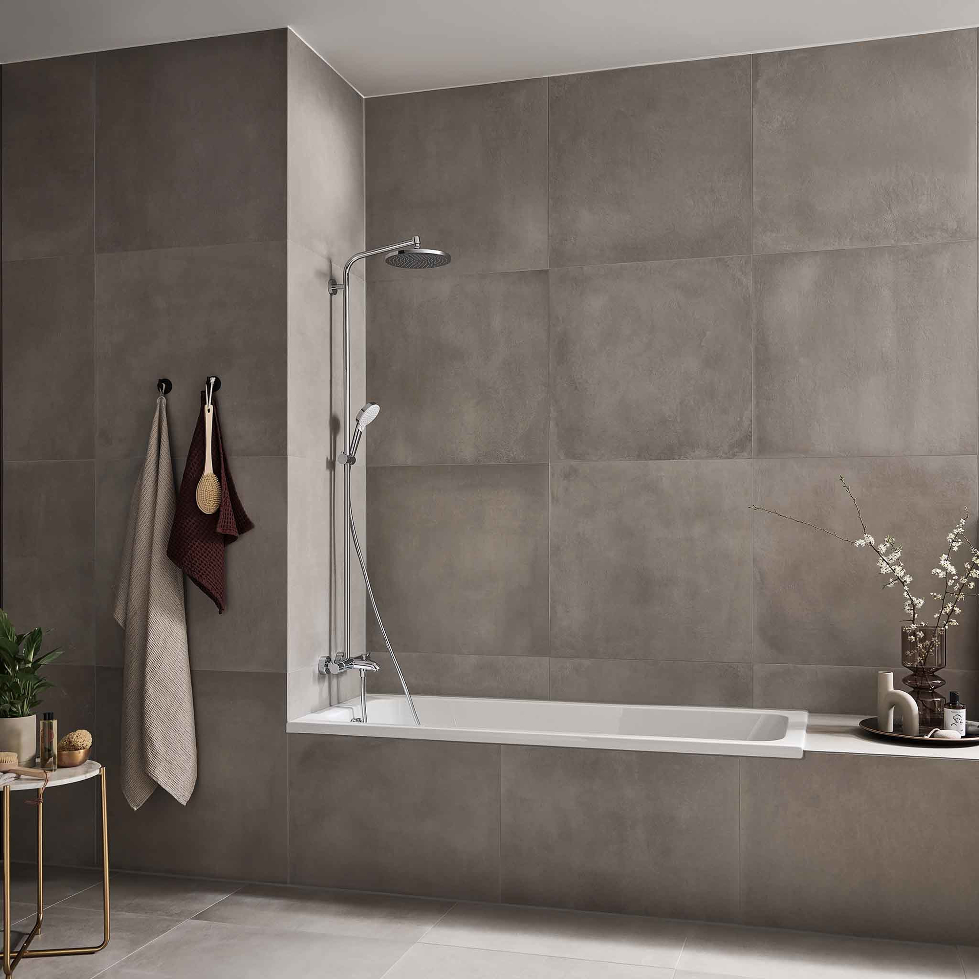 Takdusjsett Hansgrohe Crometta S 240 med Badekarbatteri