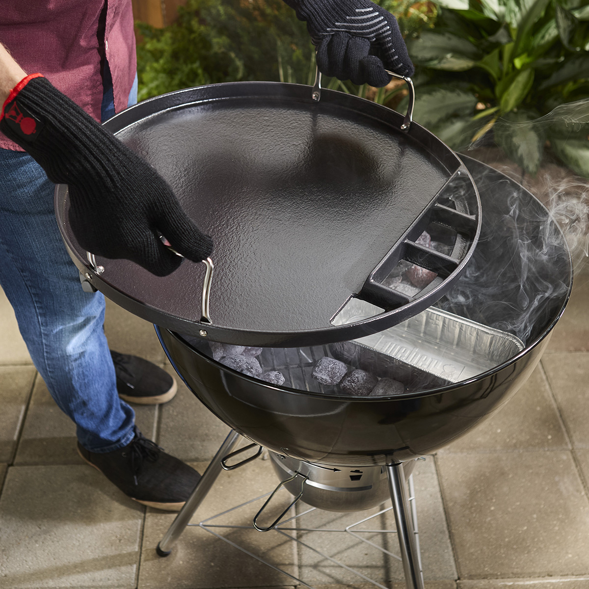 Stekeplate Weber Rund Full-Size Til 57 cm Kullgriller