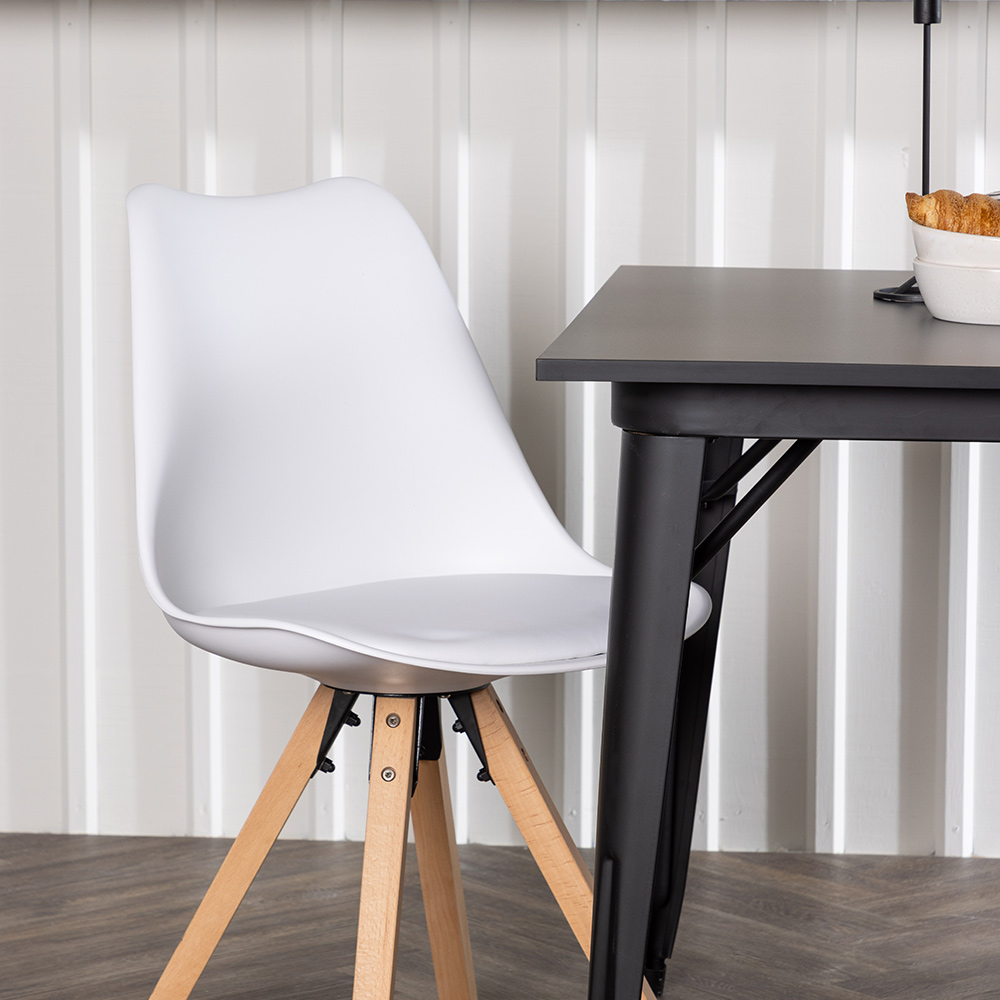 Matgrupp Venture Home Tempe med 2 st Zeno stolar Hvit