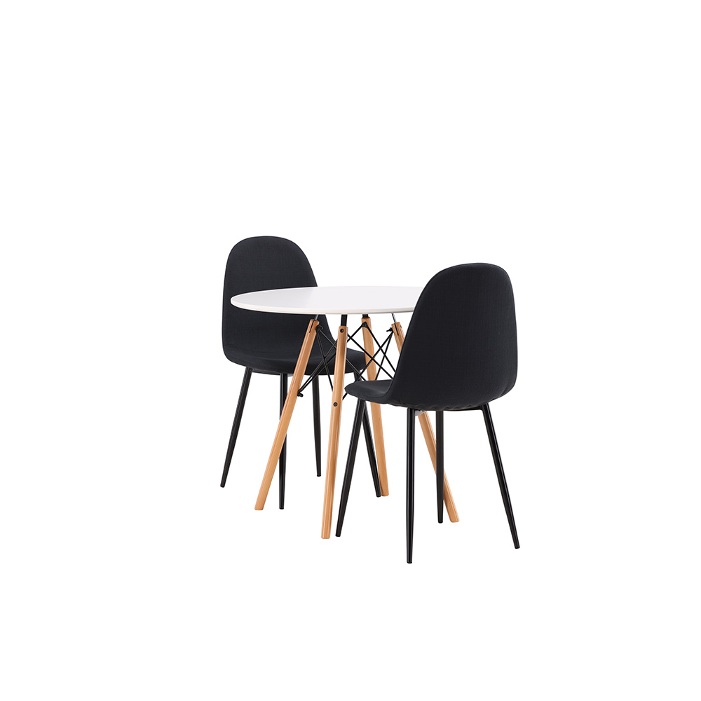 Spisegruppe Venture Home Danburi Ø 60 cm med 2 Polar Stoler