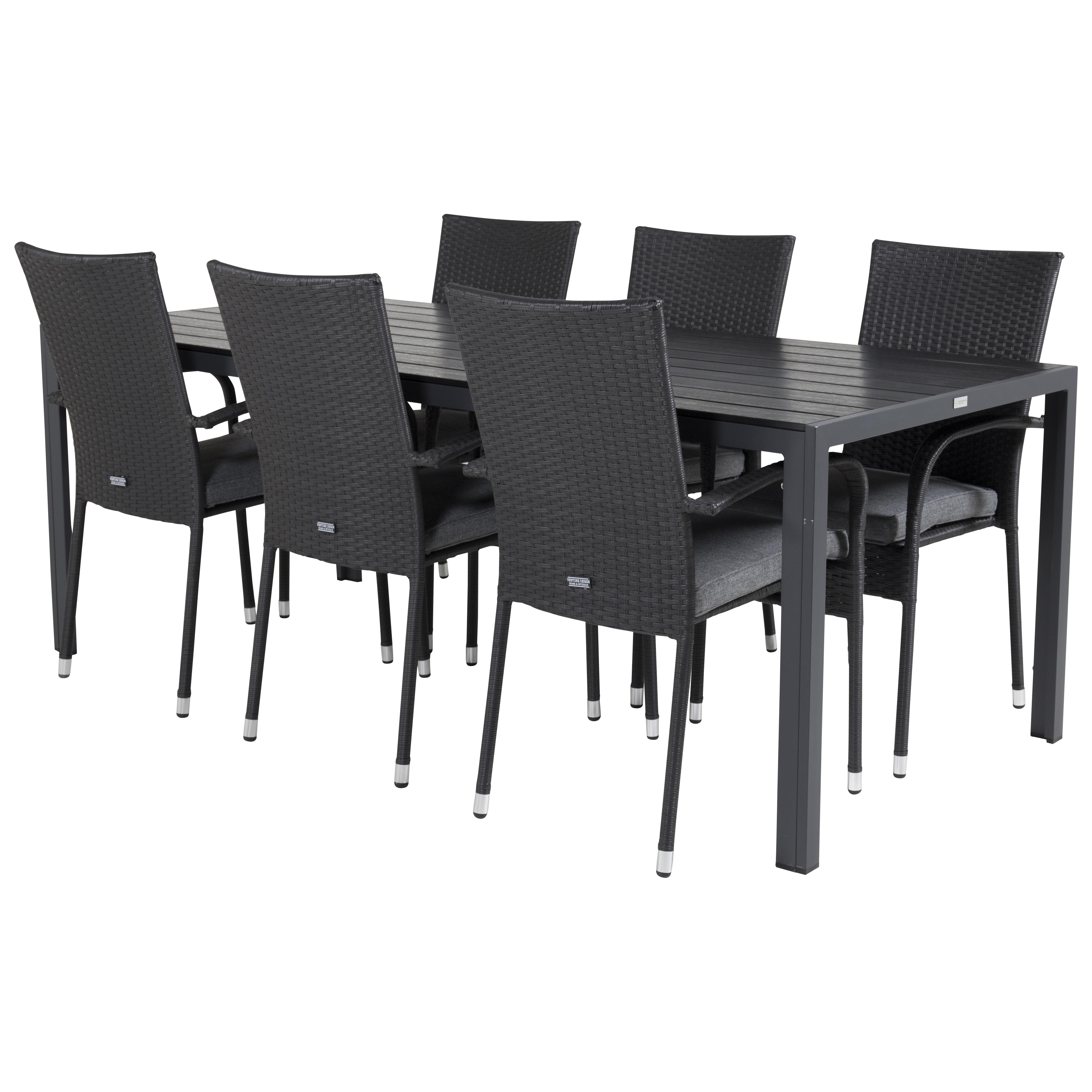 Spisegruppe Venture Home Break med 6 Anna Stoler