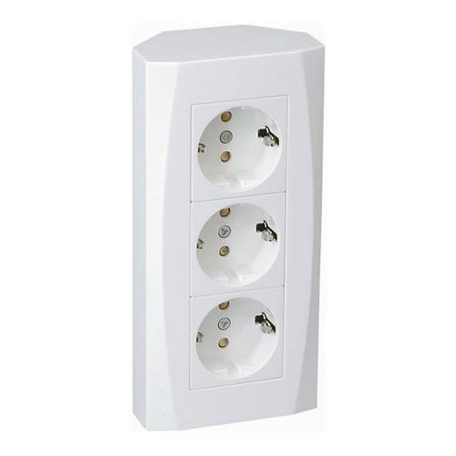 Vegguttak Malmbergs Nova Utenpåliggende 3-Veis Hjørnemontering