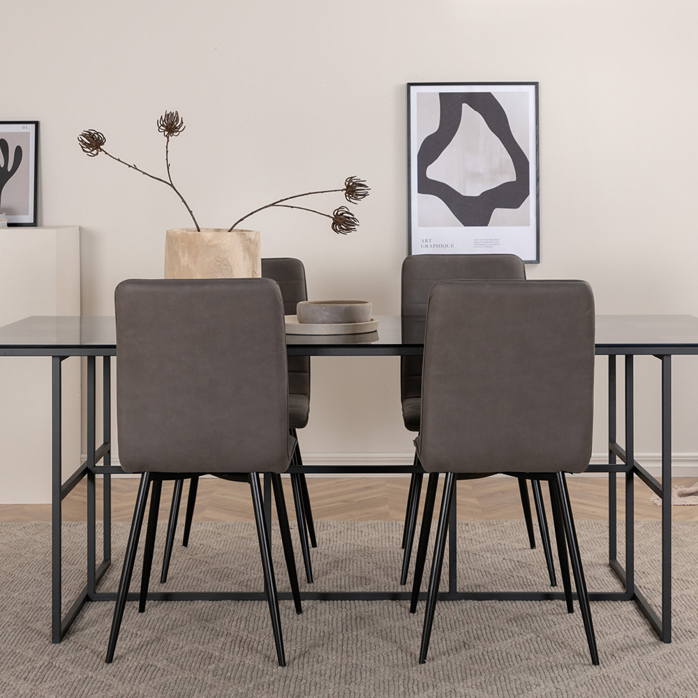 Spisegruppe Venture Home Lund Spisebord og Walerina Spisestol