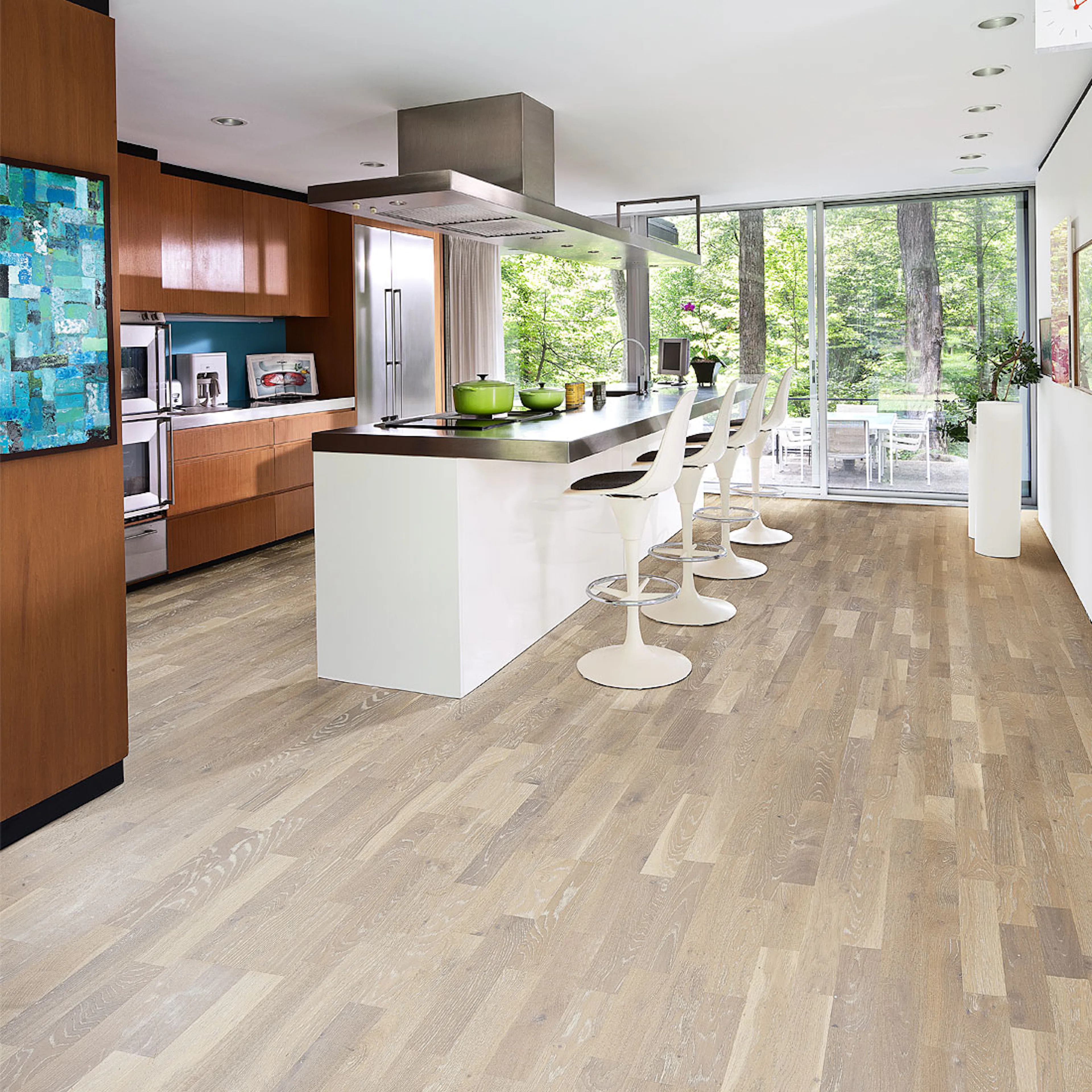 Parkett Kährs Limestone Mattlakkert Eik 3-Stav