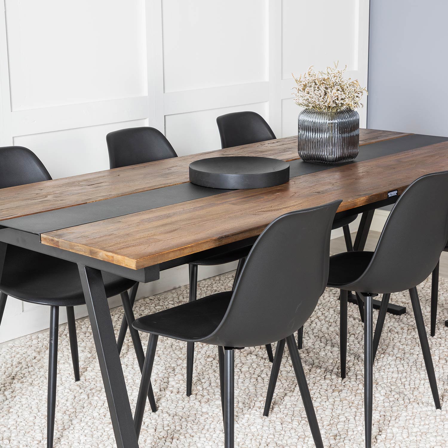 Spisegruppe Venture Home Jane med 6 Pop Stoler