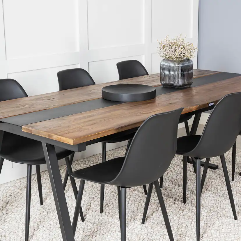 Spisegruppe Venture Home Jane med 6 Pop Stoler