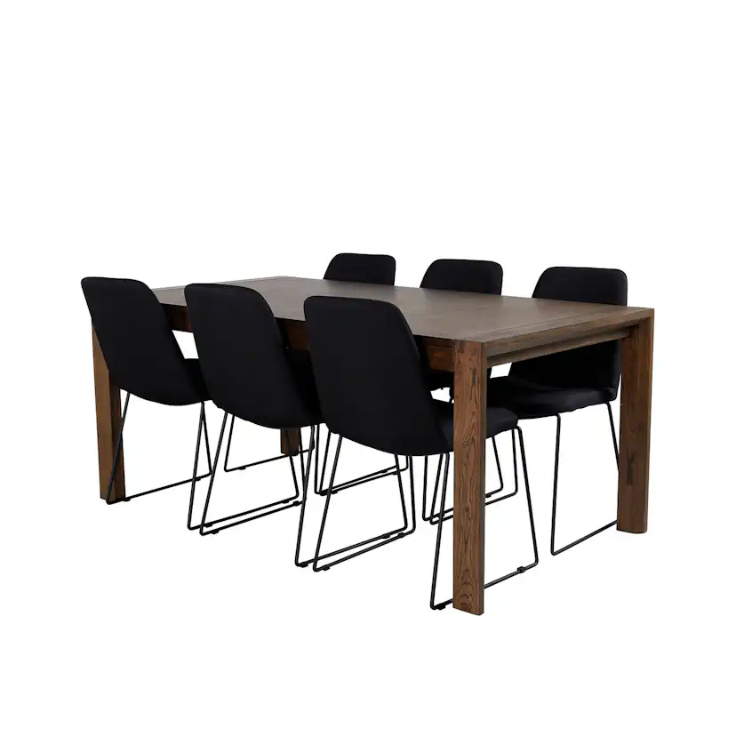 Spisegruppe Venture Home Slider med 6 Muce Stoler