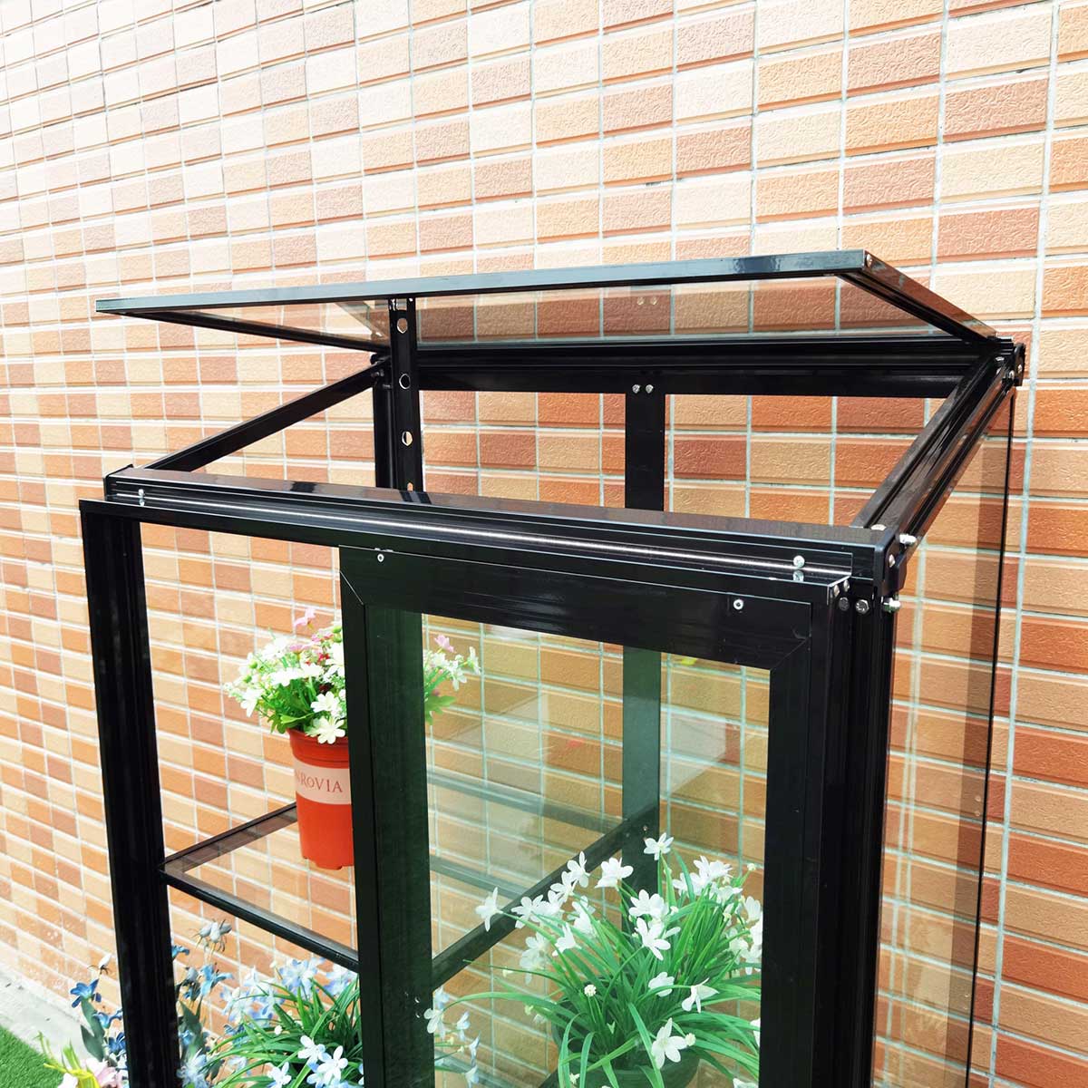 Drivhus Metalcraft 91x51x157 cm Sort Rektangulær