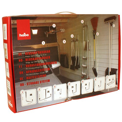 Pakke Redskapskroker Habo 8500