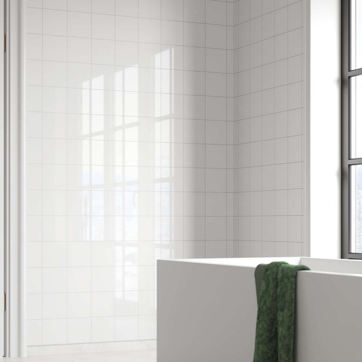 Baderomspanel Fibo 3091-M1515 Denver White