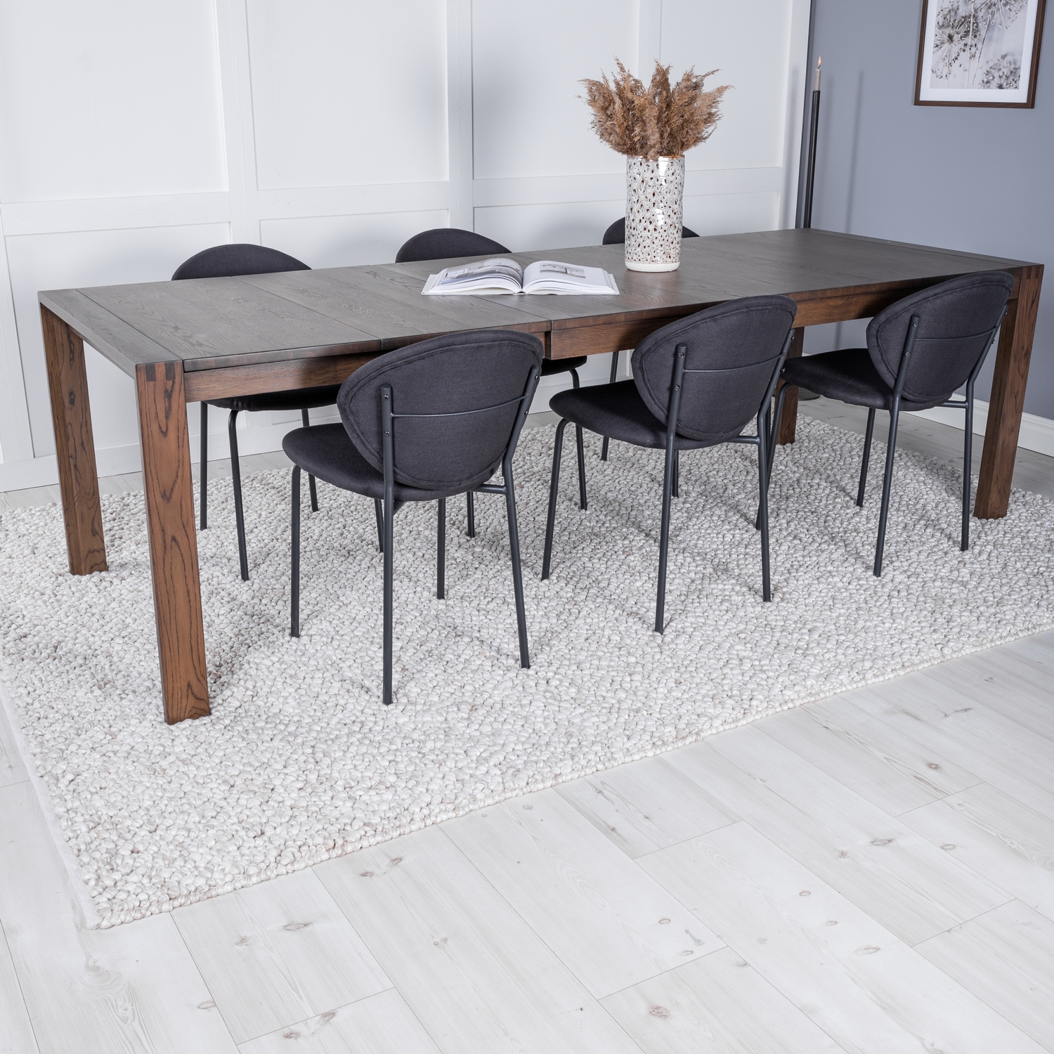 Spisegruppe Venture Home Shy med 6 Valor Spisestoler