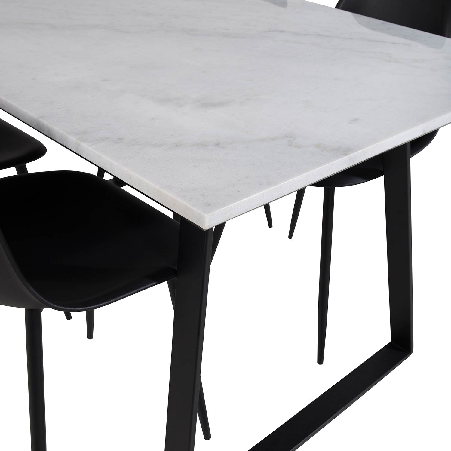 Spisegruppe Venture Home Estelle 140 med 4 Pop Stoler
