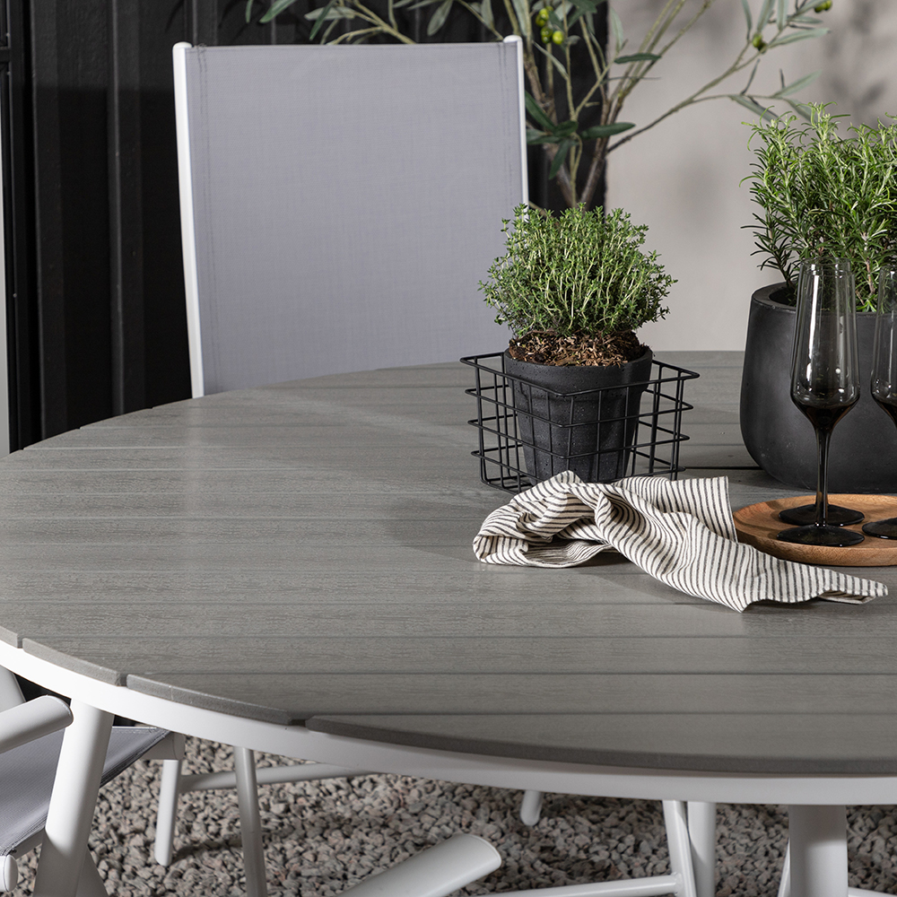 Spisegruppe Venture Home Break Ø150 cm med 6 Break Stoler