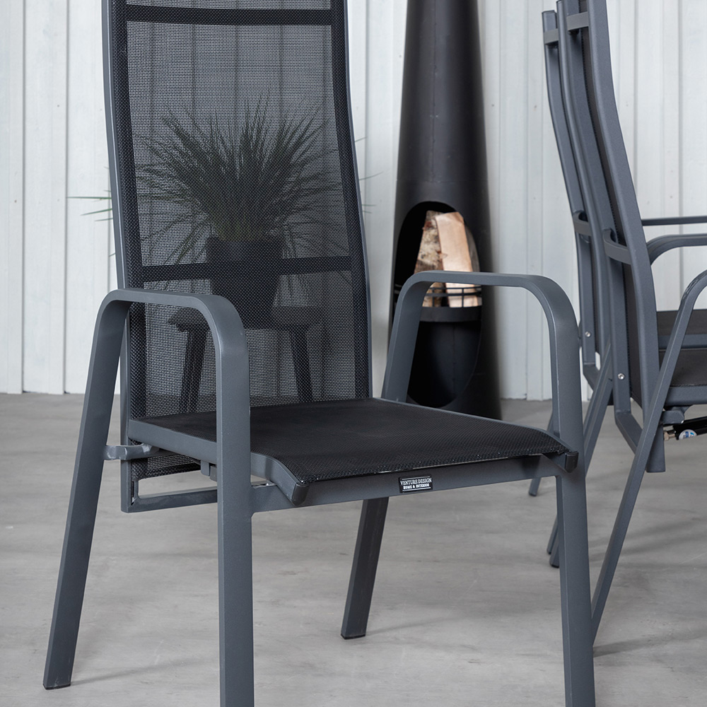 Spisegruppe Venture Home King med 6 Curz Spisestoler