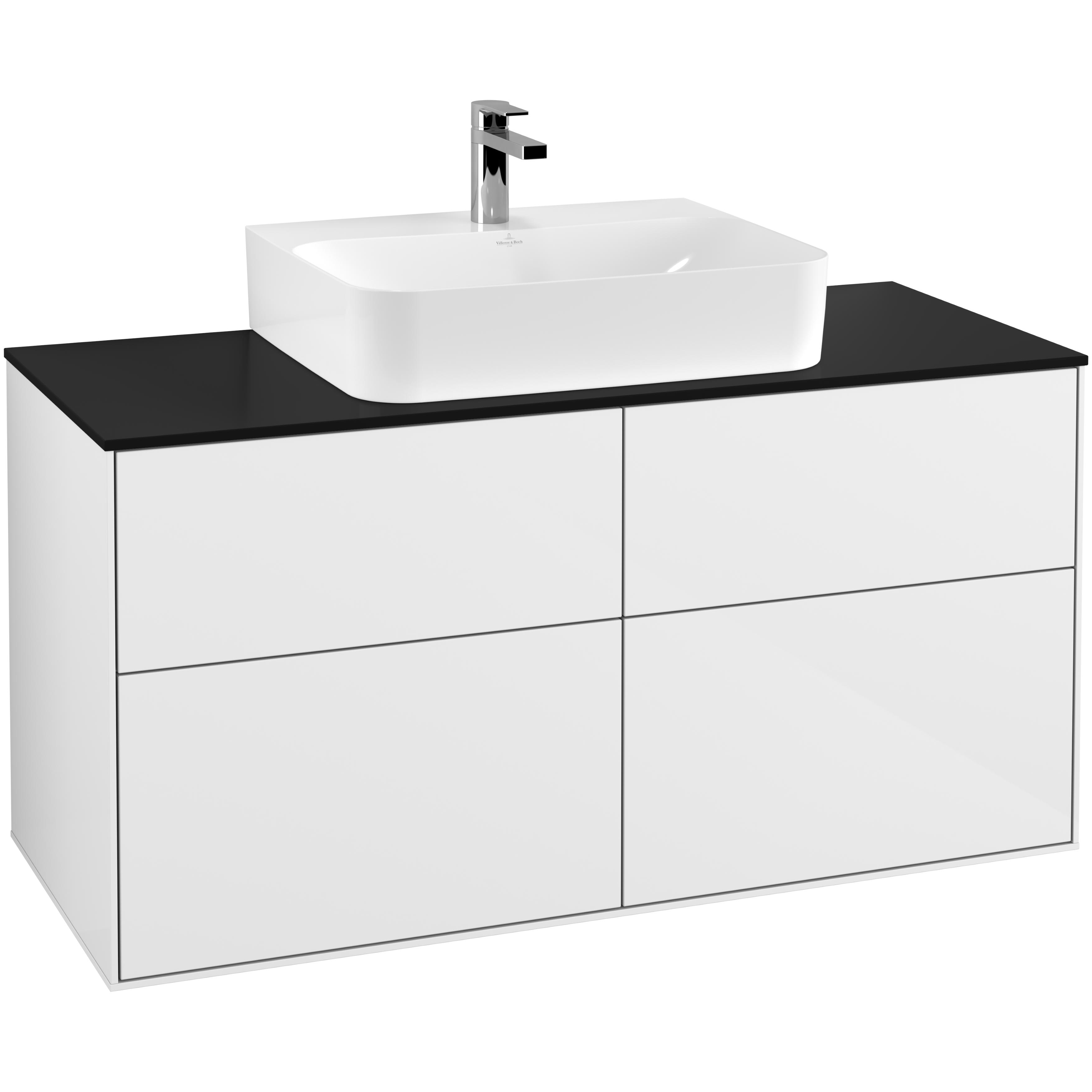 Tvättställsskåp Villeroy & Boch Finion med 4 Lådor och Bänkskiva för Centrerat Tvättställ