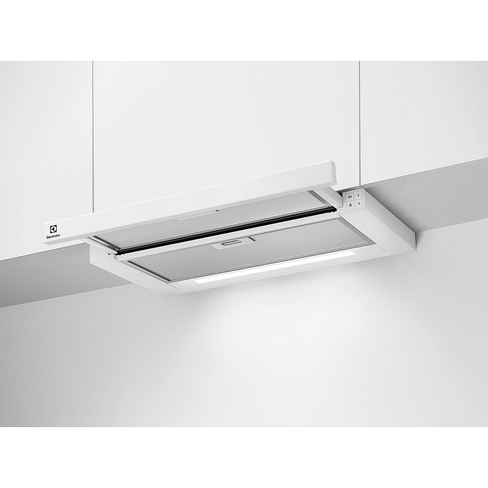 Fritthengende Kjøkkenvifte Electrolux LFP616W Hvit LED-belysning