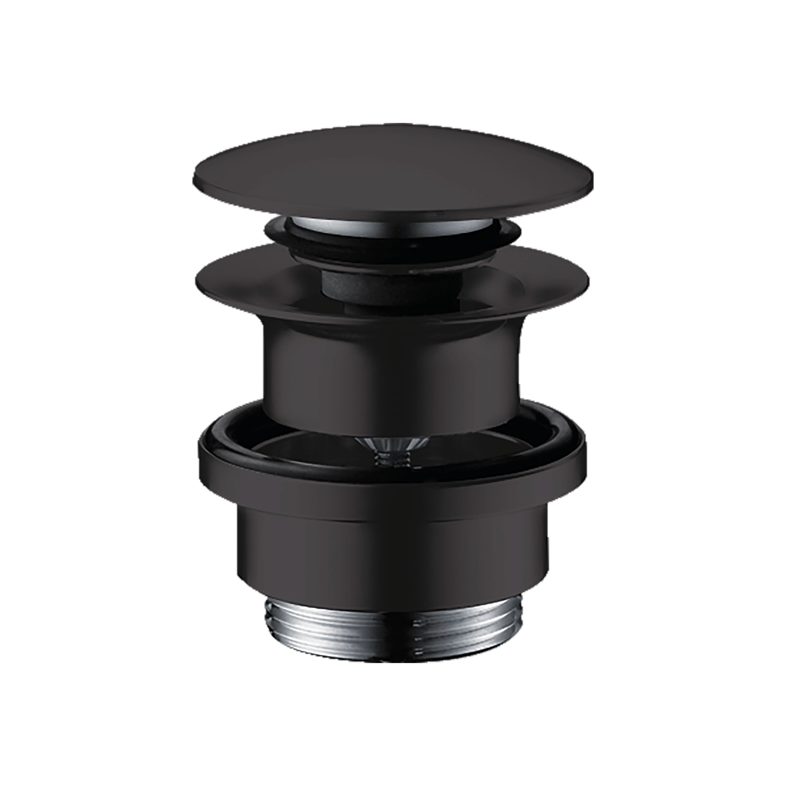 Bottenventil Hansgrohe Push-open Mattsvart Mattsvart