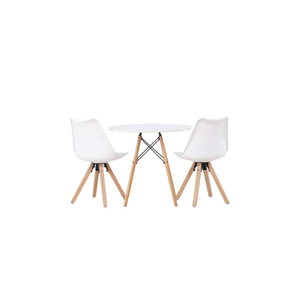 Spisegruppe Venture Home Danburi Ø60 cm med 2 stk Zeno Stoler