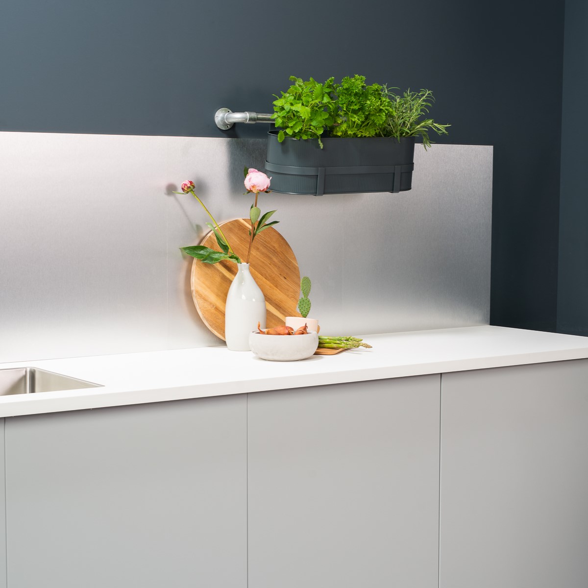 Benkeplate Fibo Laminat F 528 SM White