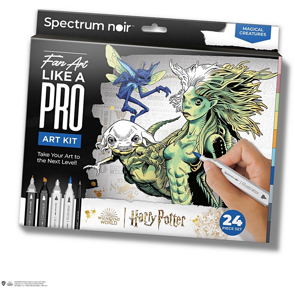 Hobbysett Creativ Company DIY Kit Illustrasjon Harry Potter Magical Creatures
