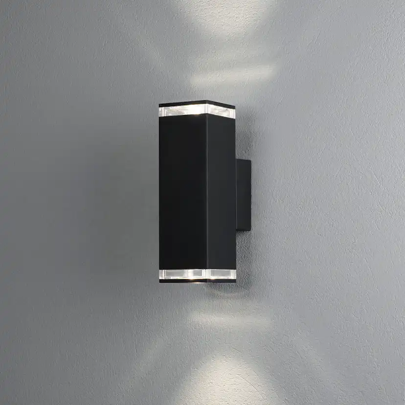 Vegglampe Gnosjö Konstsmide Pollux Opp/Ned 2xGU10