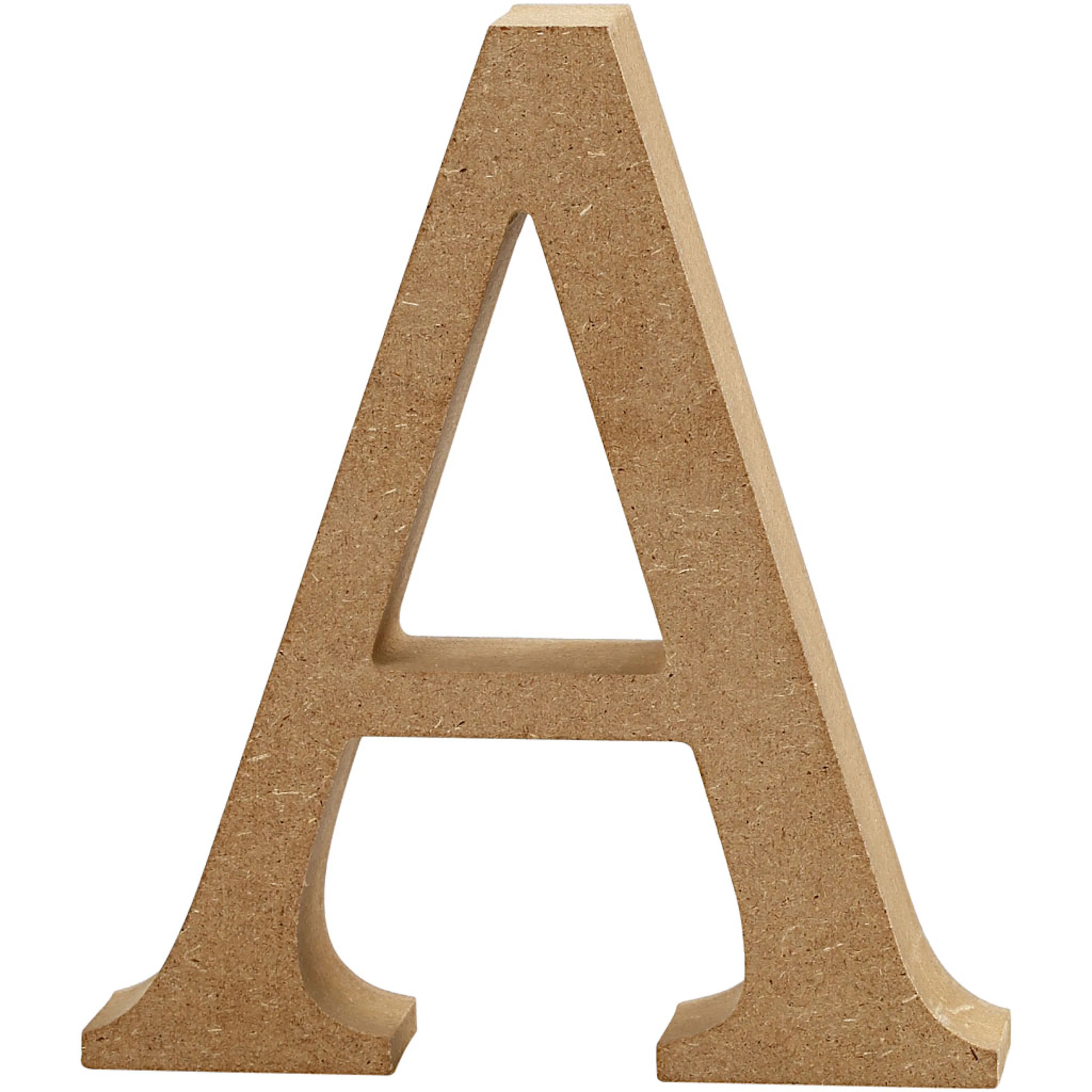 Bokstav, A, H: 8 cm, tjocklek 1,5 cm, 1 st. A