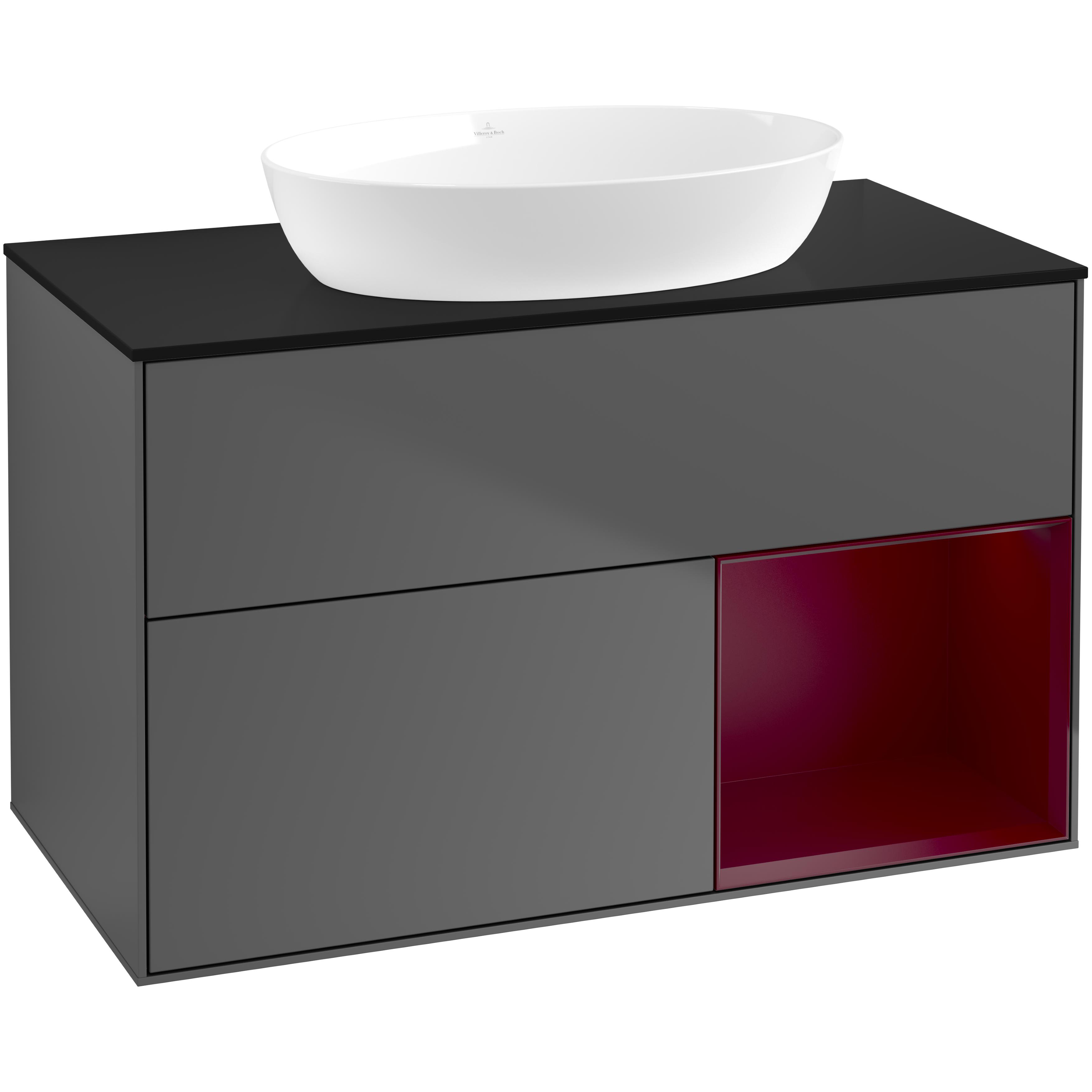 Tvättställsskåp Villeroy & Boch Finion med 2 Lådor Hylla och Bänkskiva för Fristående Tvättställ från Artis & Collaro