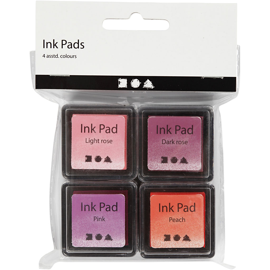 Stempelpute Creativ Company 3,5x3,5 cm 4-Pk