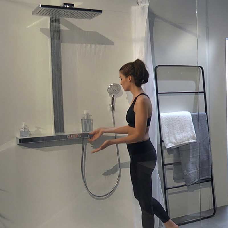Takdusjsett Hansgrohe Rainmaker Select 460 2jet Showerpipe med 3 Funksjoner