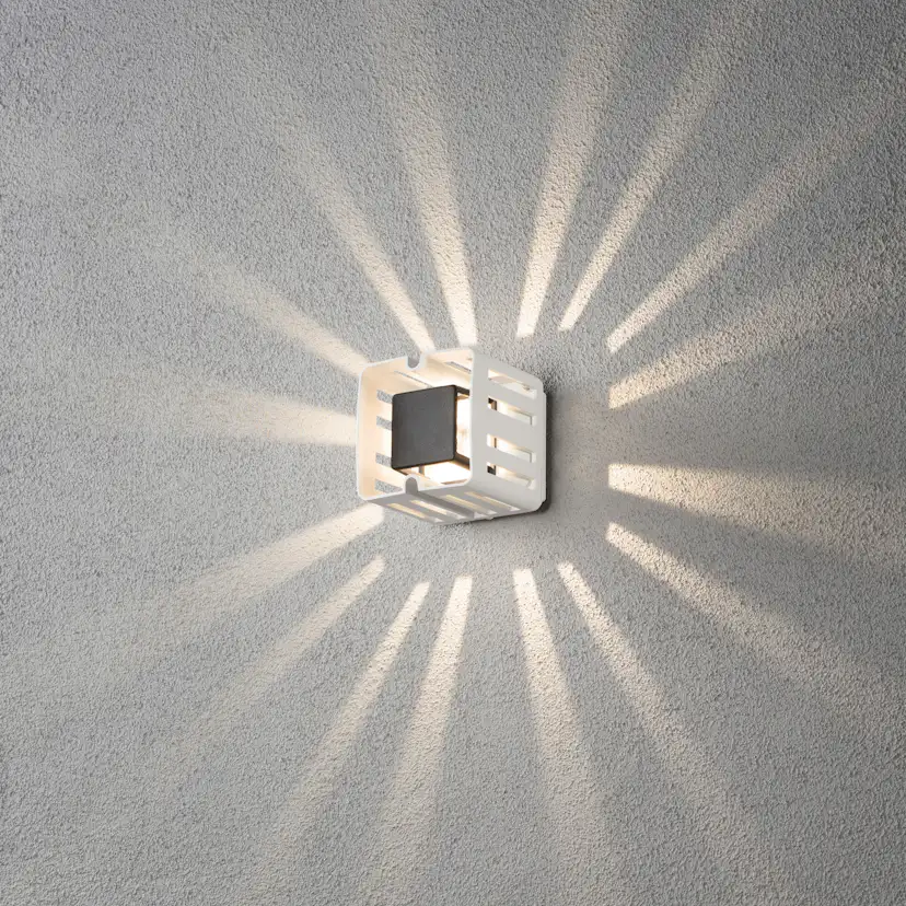 Vegglampe Gnosjö Konstsmide Pescara Kvadratisk LED 3W