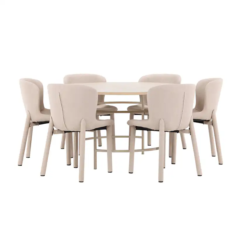 Spisegruppe Venture Home Copenhagen Ø140 cm med 6st Astoria Spisestoler