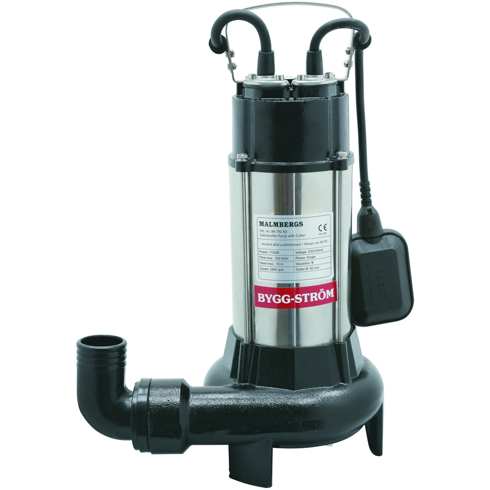 Lensepumpe Byggström 270 l/min med Knivblad