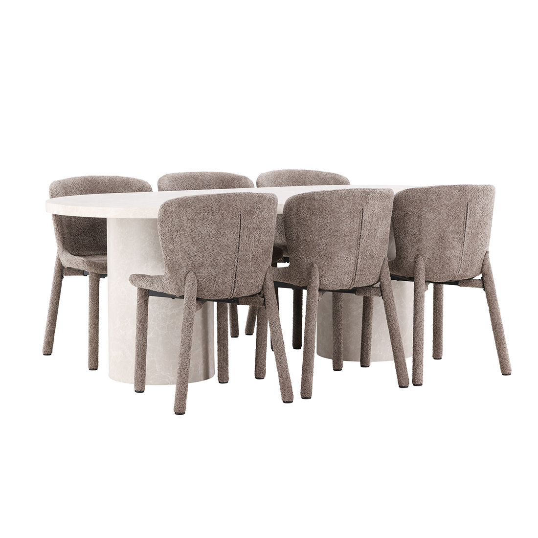 Spisegruppe Venture Home Narvik med 6st Astoria Spisestoler