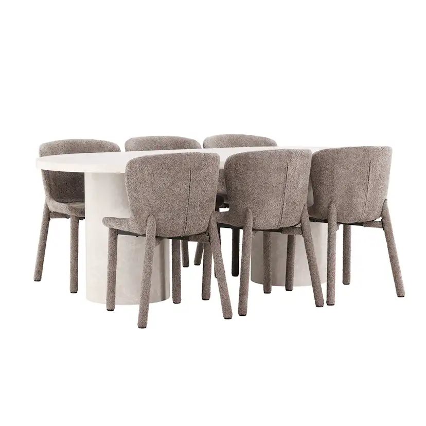 Spisegruppe Venture Home Narvik med 6st Astoria Spisestoler