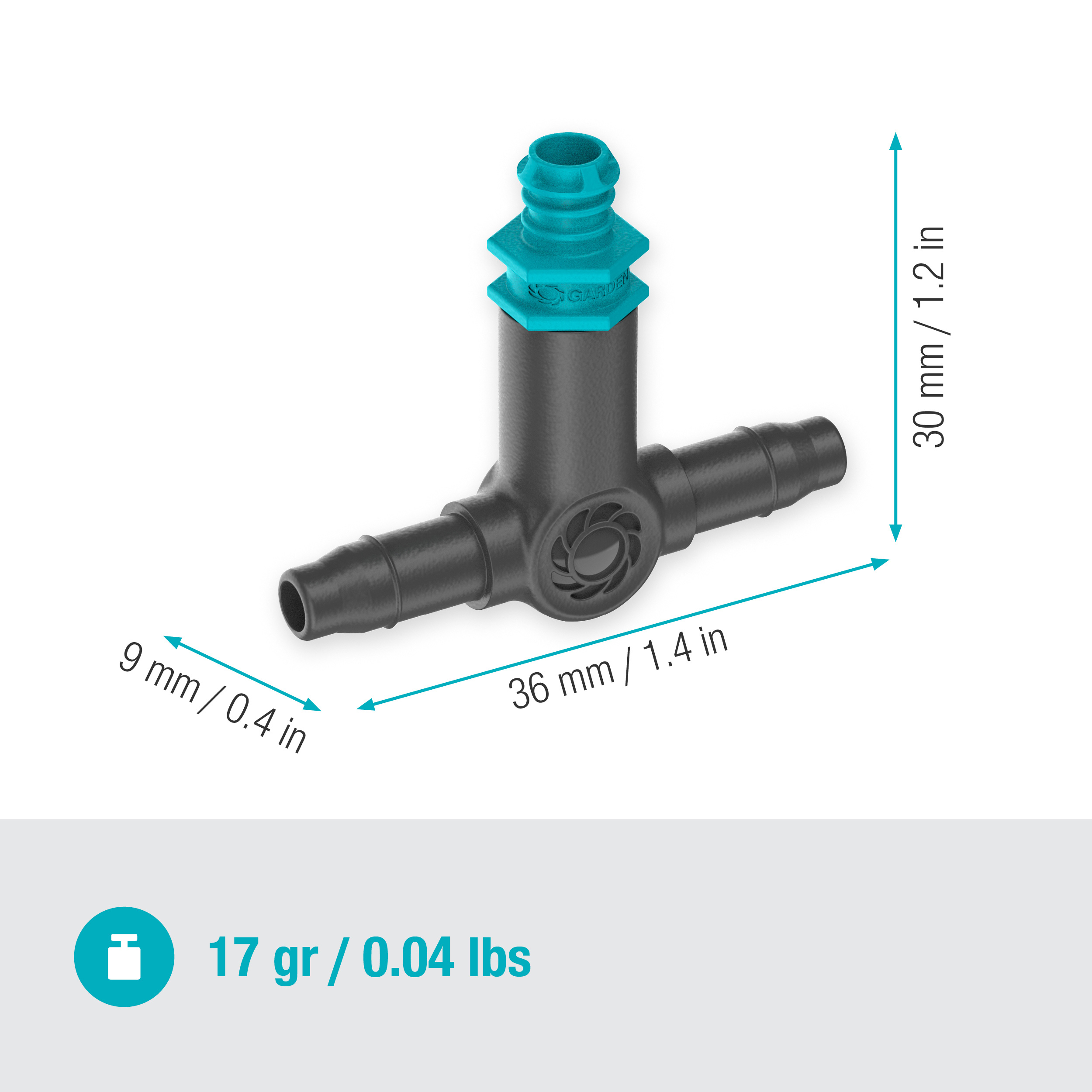 Droppfordeler Gardena Micro-Drip Inline 2 l/h