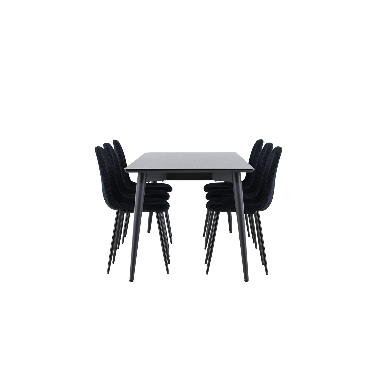 Spisegruppe Venture Home Ellis 230 med 6 stk Polar Stoler Teddy