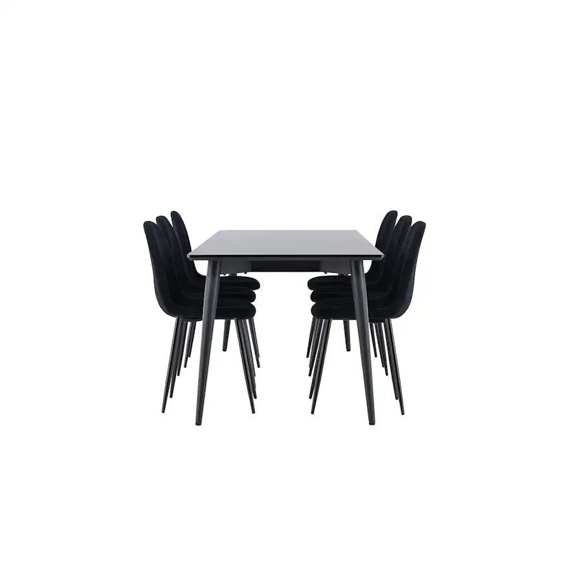 Spisegruppe Venture Home Ellis 230 med 6 stk Polar Stoler Teddy