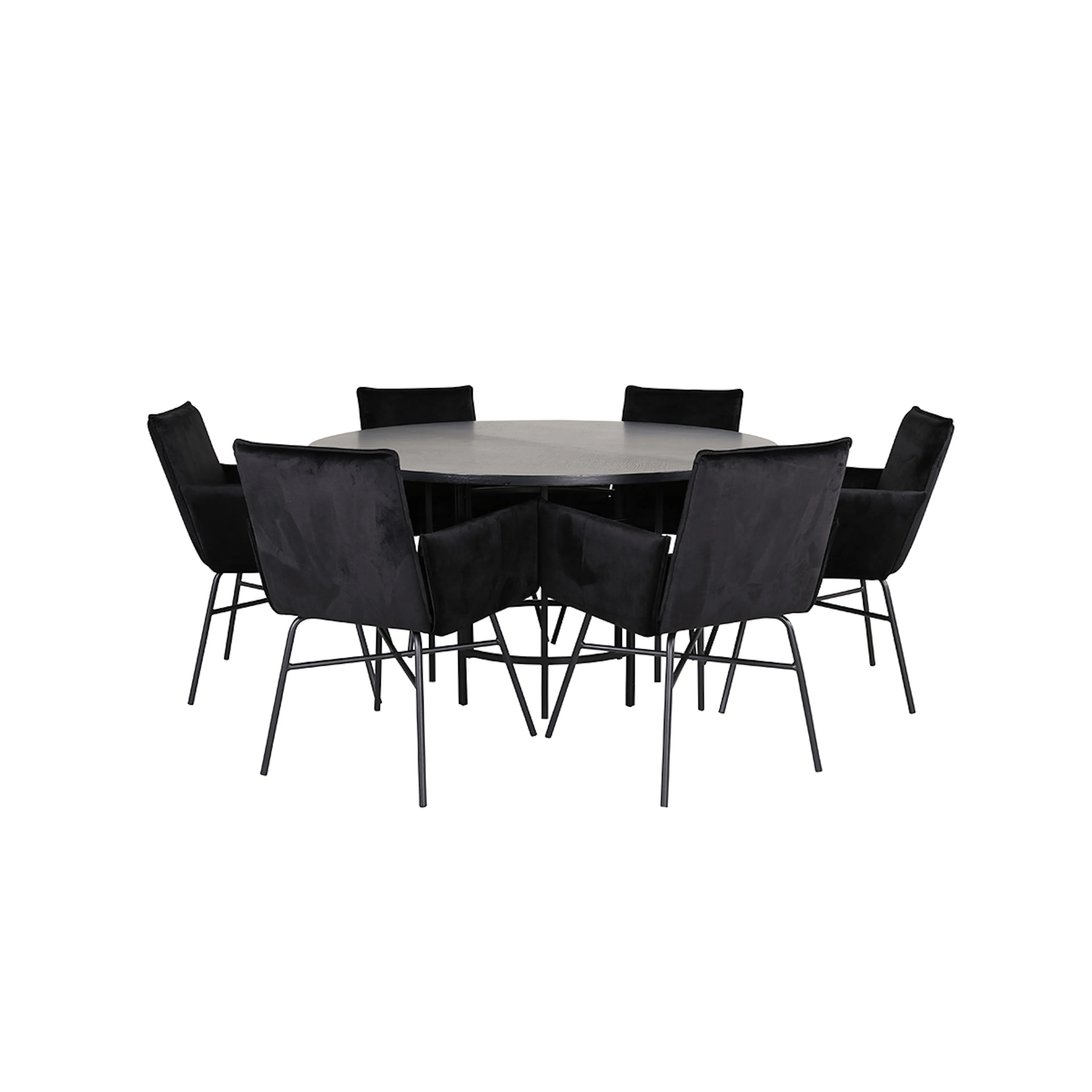 Spisegruppe furniture/fashion Copenhagen Ø140 cm med 6 Petra Stoler