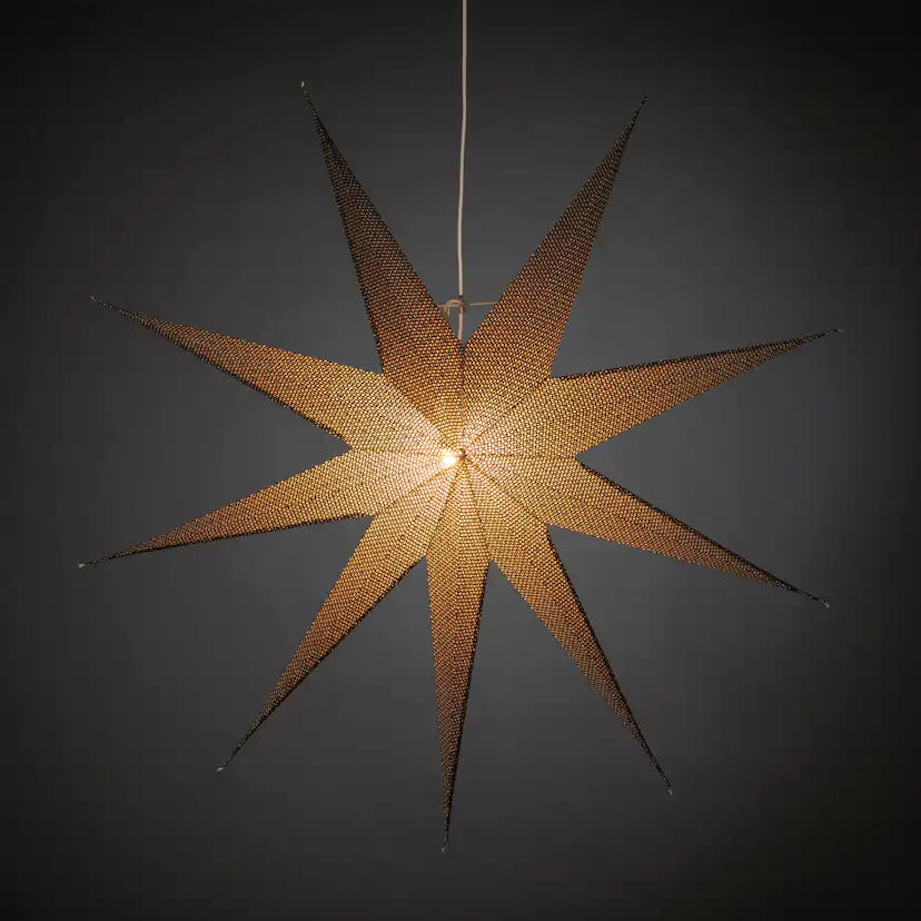 Adventsstjerne Gnosjö Konstsmide 9-spiss 115 cm