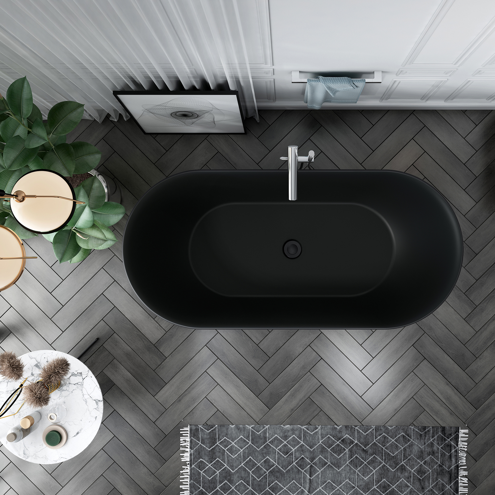 Badekar Bathlife Soft 1600 mm