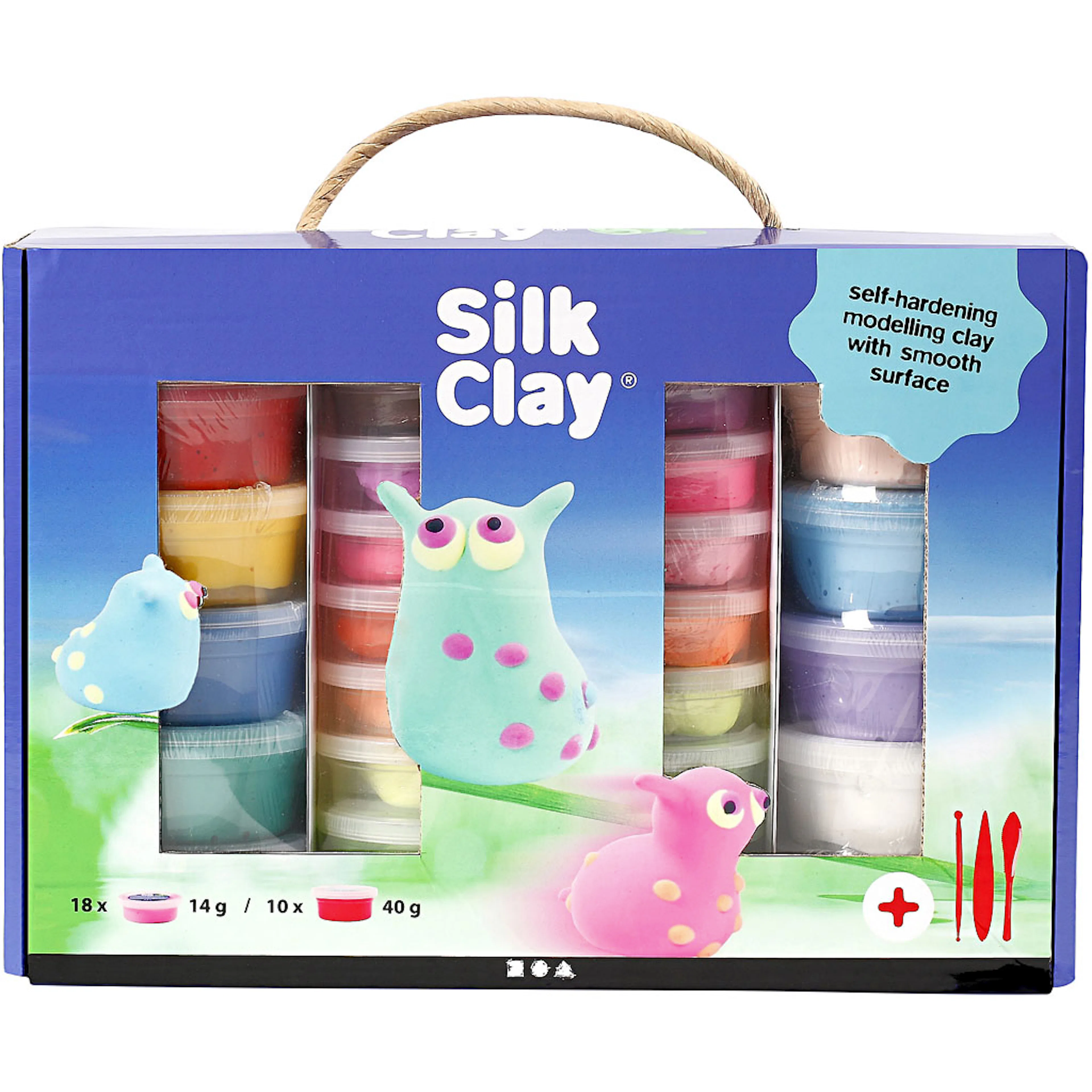 Materiellsett Creativ Company Silk Clay Gaveeske Ass Farger 1 Sett