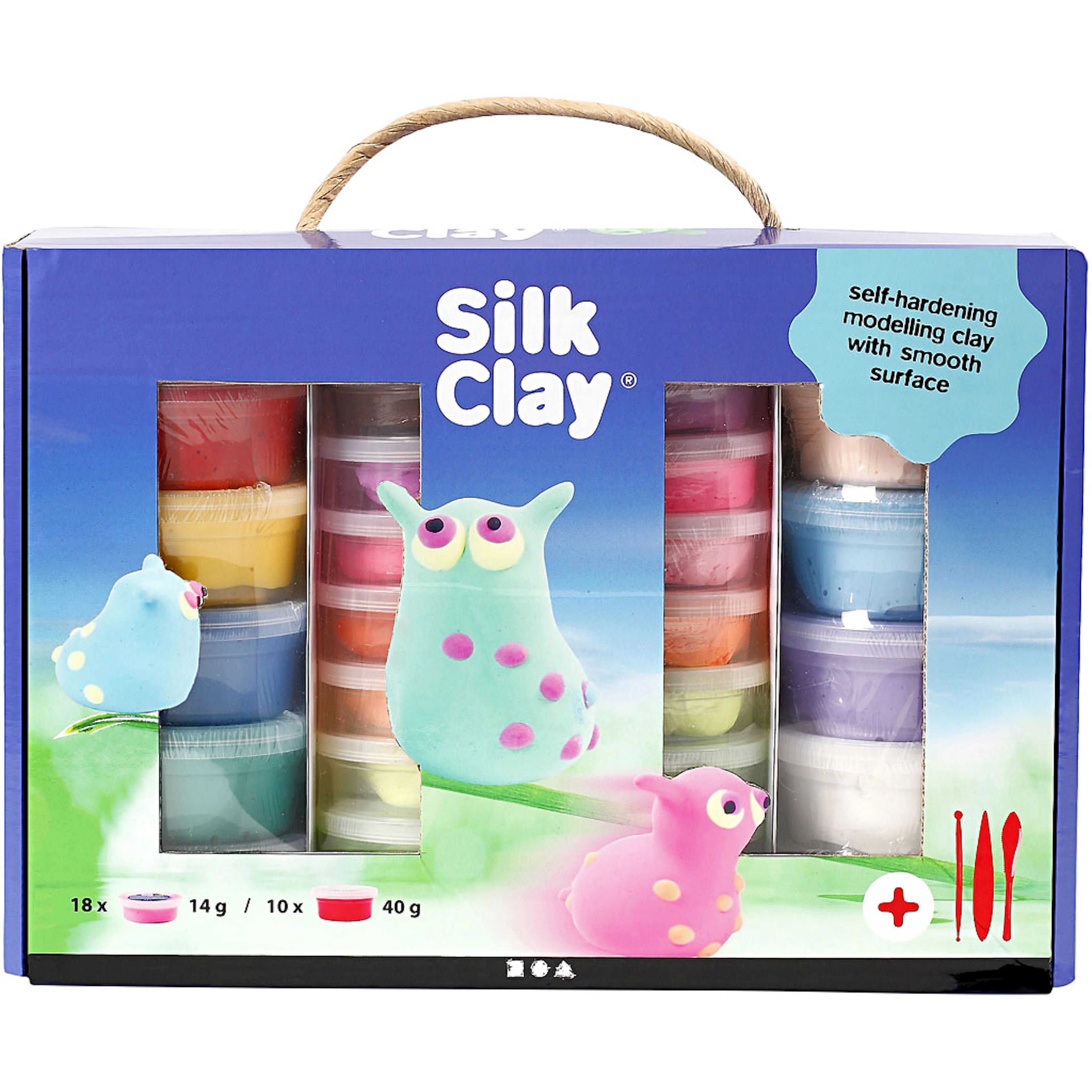 Materiellsett Creativ Company Silk Clay Gaveeske Ass Farger 1 Sett