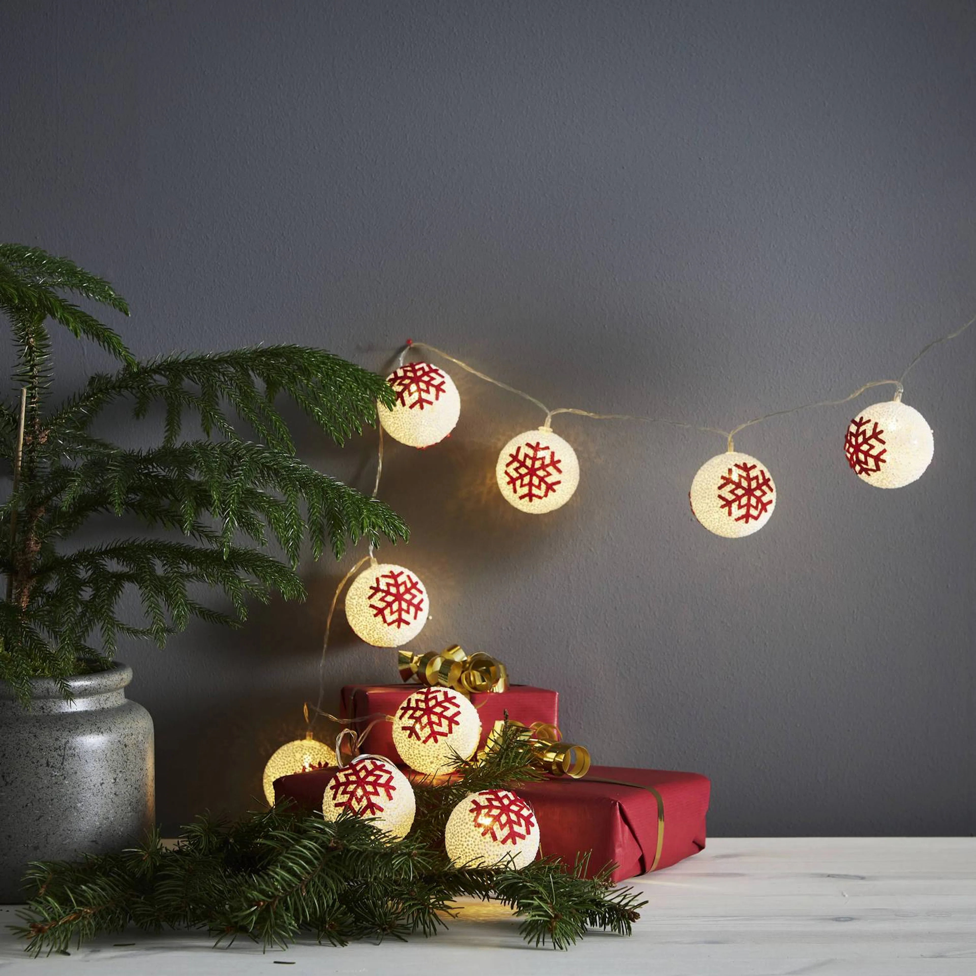 Lyslenke Star Trading Ornament Batteridrevet LED-lenke