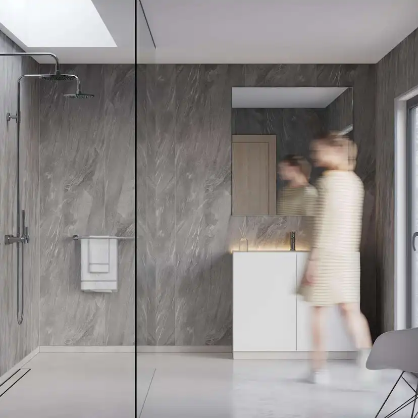 Baderomspanel Fibo 4009-M10 Grey Stone
