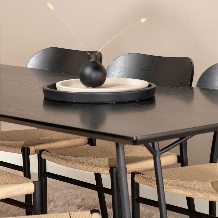 Spisegruppe Venture Home Pippi med 6stk Polly Stoler