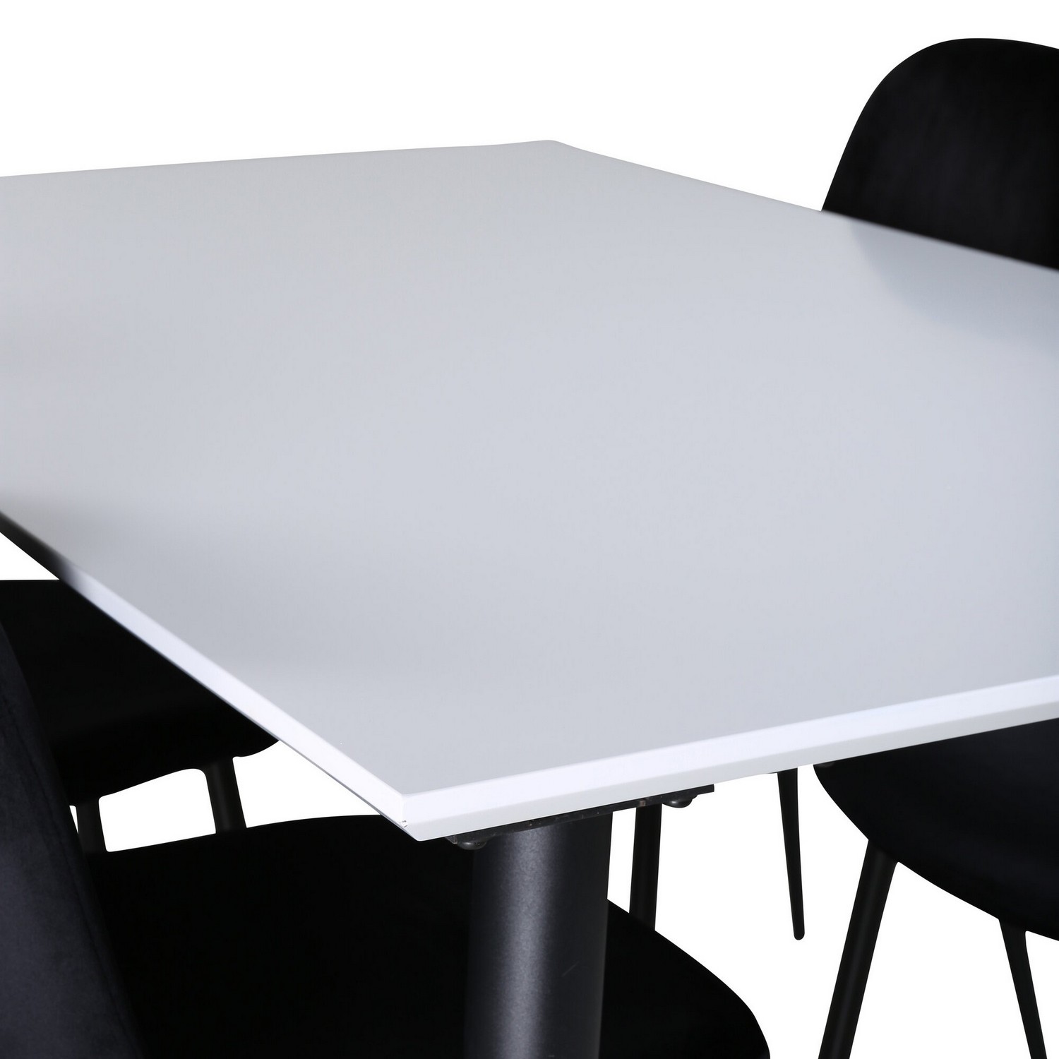 Spisegruppe Venture Home Jolie med 4 Pobbie Stoler Metall