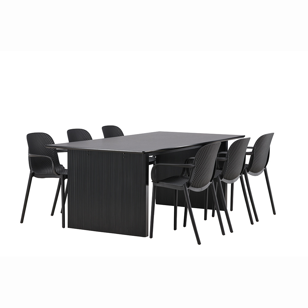 Spisegruppe Venture Home Vail med 6 Baltimore Stoler