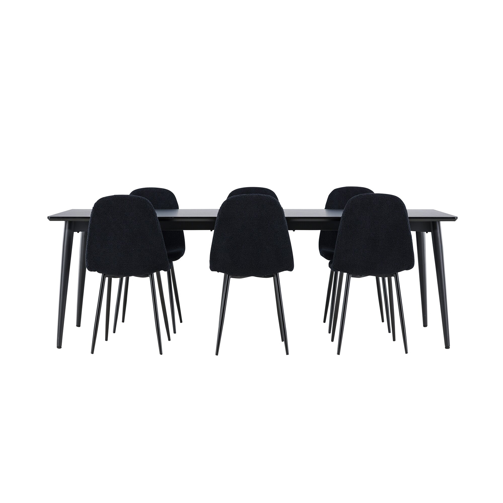 Spisegruppe Venture Home Ellis 230 med 6 stk Polar Stoler Teddy