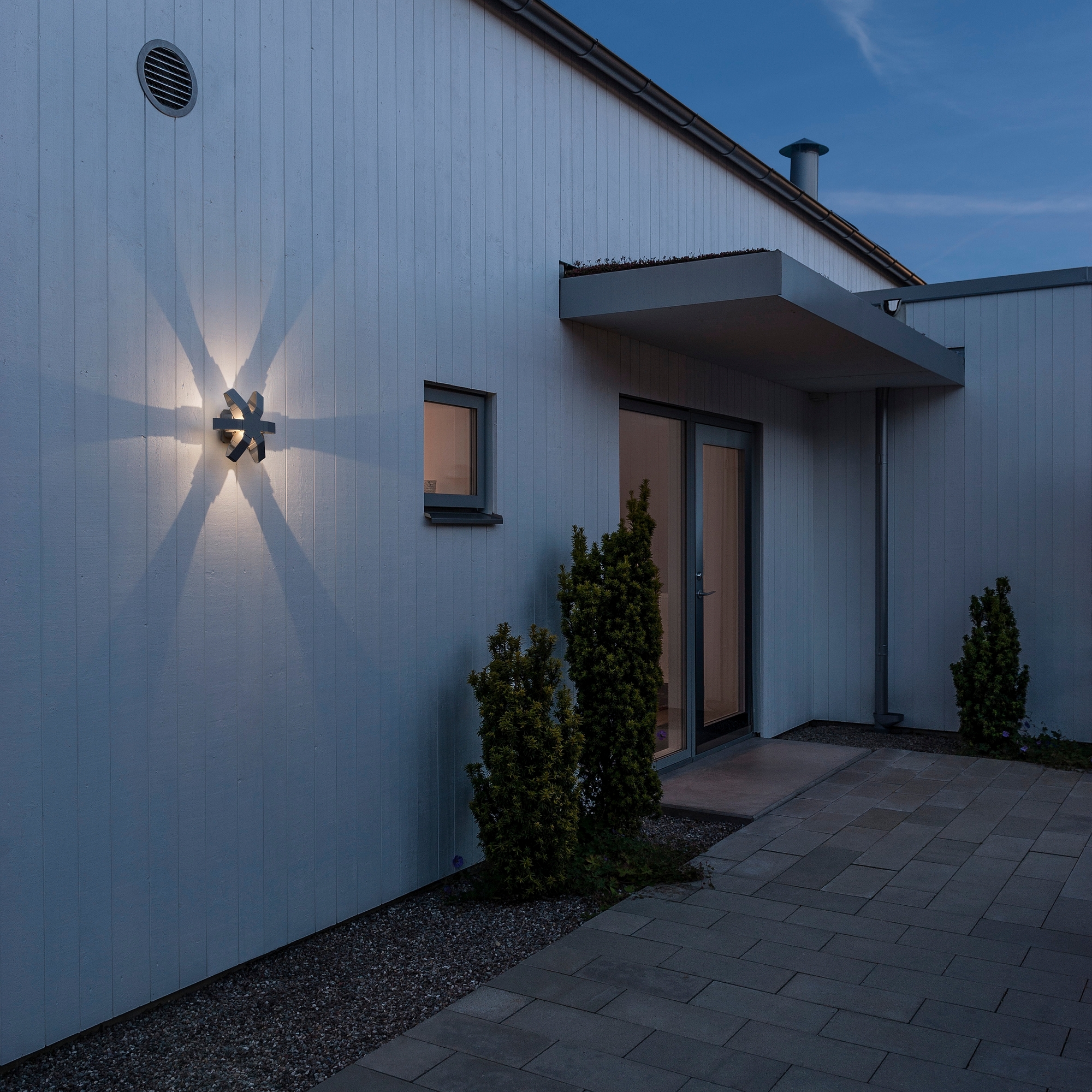 Vegglampe Gnosjö Konstsmide Pescara Stjerne LED 3W